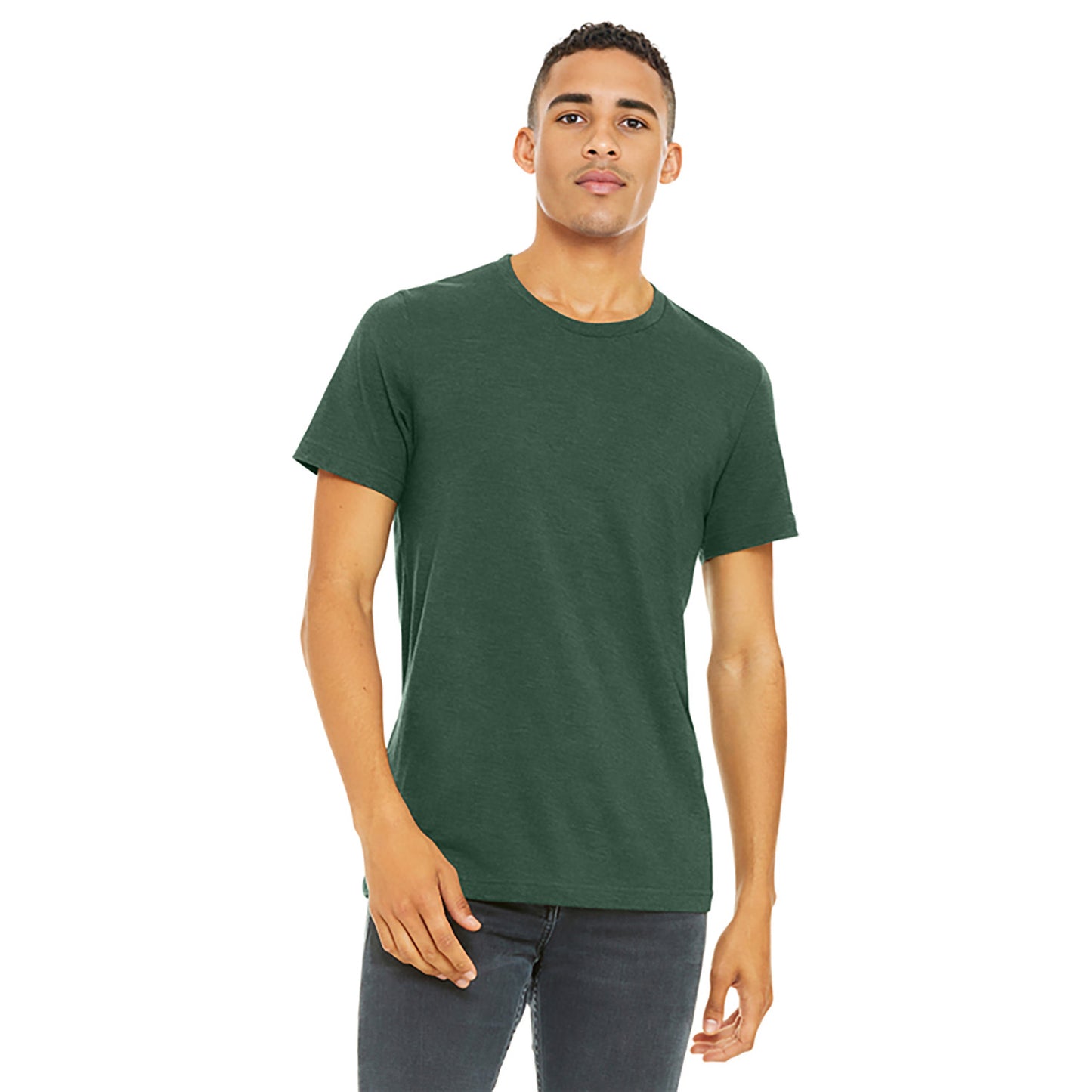 BELLA + CANVAS HEATHER CVC SHORT SLEEVE TEE