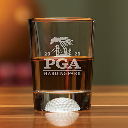 SHOT GLASS 3.5 OZ - GOLF THEMED