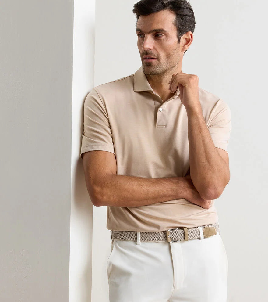 PETER MILLAR ALBATROSS COTTON-BLEND PIQUE POLO