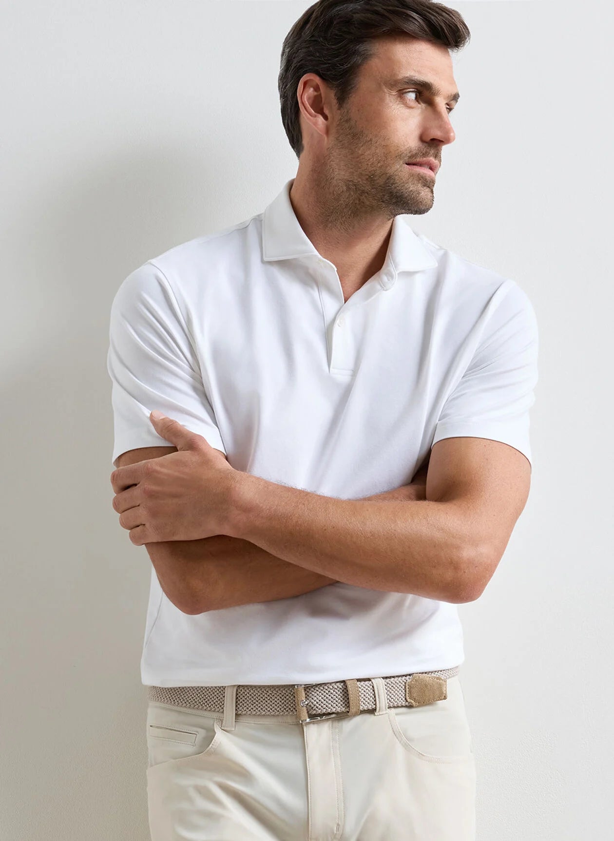 PETER MILLAR ALBATROSS COTTON-BLEND PIQUE POLO