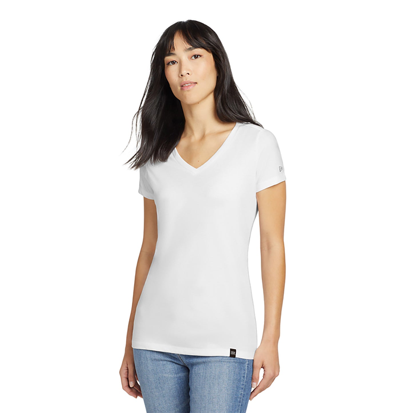 NEW ERA WOMEN'S HERITAGE BLEND V-NECK TEE