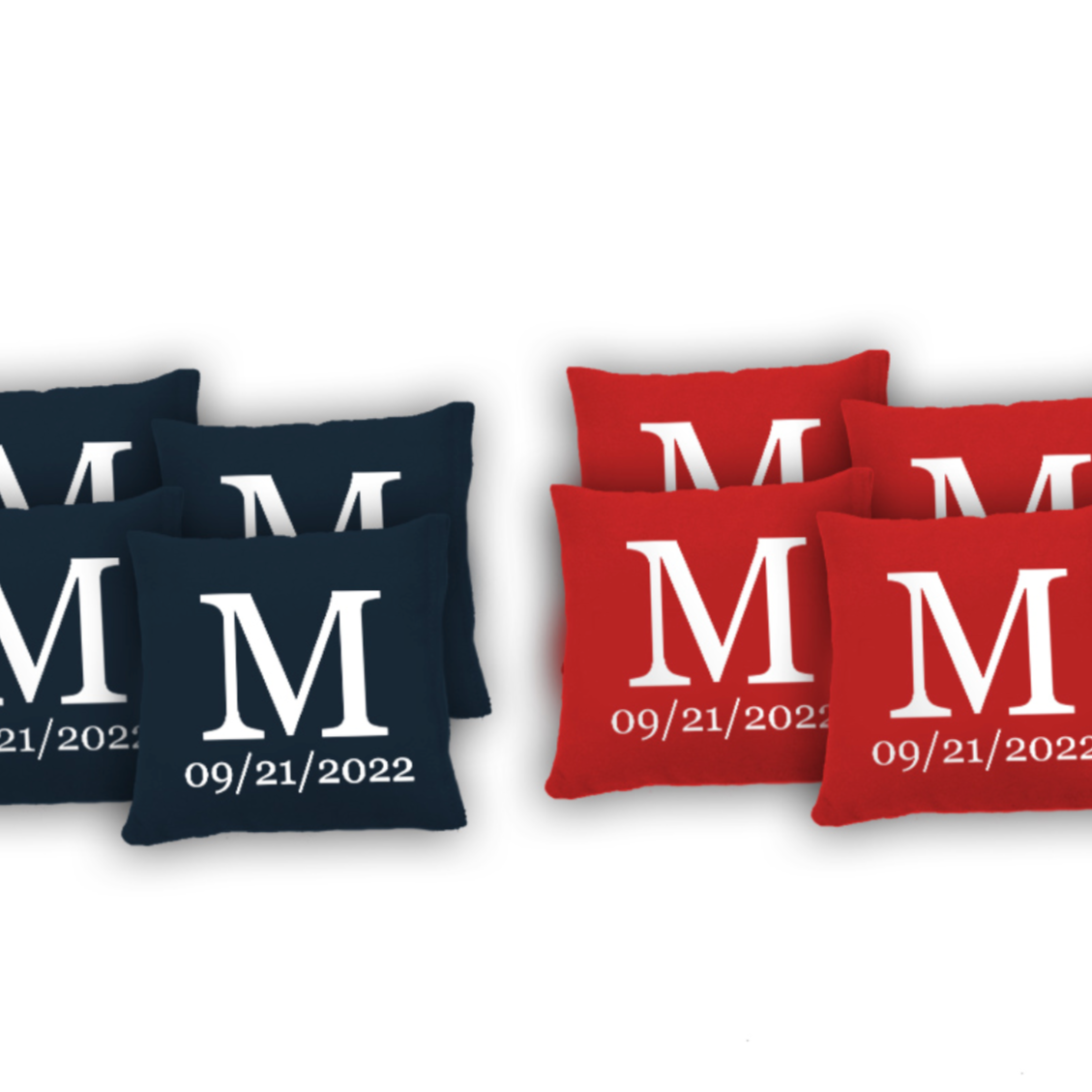 CORNHOLE BAGS - Monogram & Date