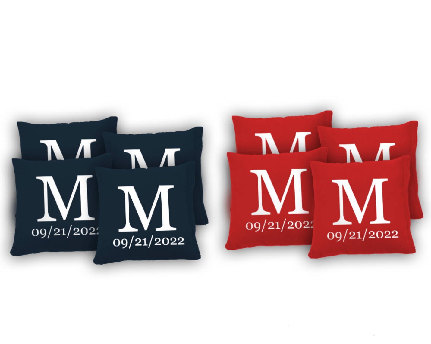 CORNHOLE BAGS - Monogram & Date