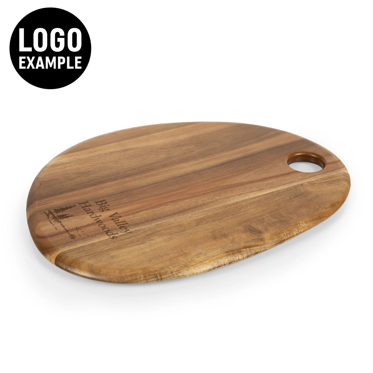 PEBBLE SHAPED ACACIA SERVING BOARD