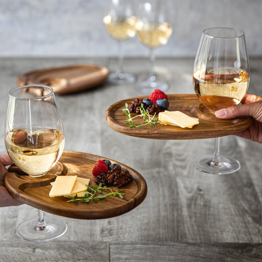 WINE APPETIZER PLATE SET OF 4