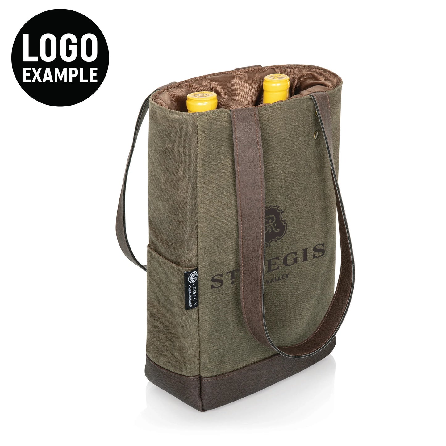 2 BOTTLE INSULATED WINE COOLER BAG / TOTE